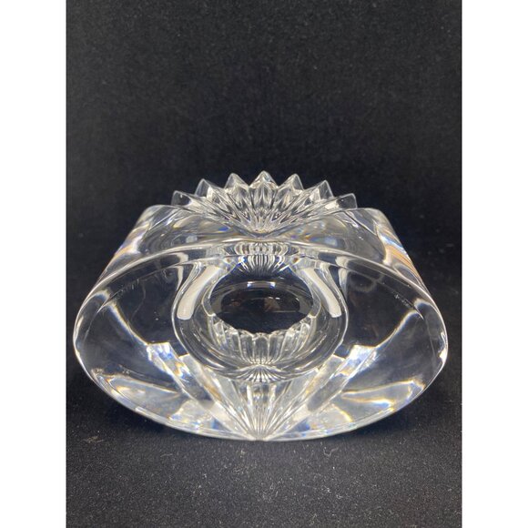 Vintage Mikasa Votive Candle Holder Lead Crystal Cut Clear Glass Heavy - Picture 7 of 12